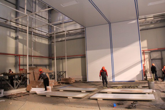 Покрасочно-сушильная камера для самолетов Airbus в Авиационно-техническом центре