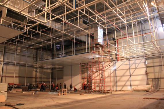 Покрасочно-сушильная камера для самолетов Airbus в Авиационно-техническом центре