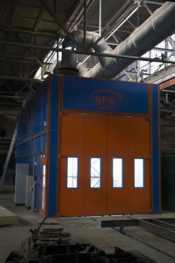 Окрасочно-сушильная камера для вилочных погрузчиков и металлоконструкций (Невьянский Машиностроительный Завод, г. Невьянск, Свердловская область)