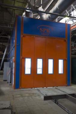 Окрасочно-сушильная камера для вилочных погрузчиков и металлоконструкций (Невьянский Машиностроительный Завод, г. Невьянск, Свердловская область)