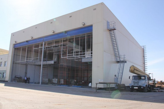 Покрасочно-сушильная камера для самолетов Airbus в Авиационно-техническом центре