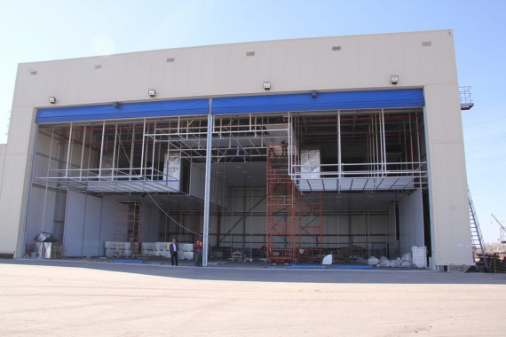 Покрасочно-сушильная камера для самолетов Airbus в Авиационно-техническом центре