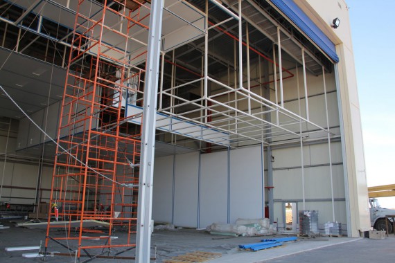 Покрасочно-сушильная камера для самолетов Airbus в Авиационно-техническом центре