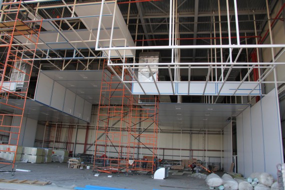 Покрасочно-сушильная камера для самолетов Airbus в Авиационно-техническом центре