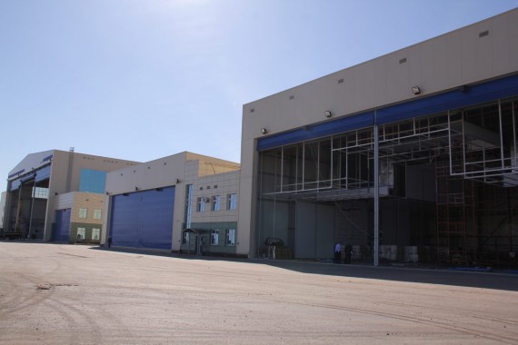 Покрасочно-сушильная камера для самолетов Airbus в Авиационно-техническом центре