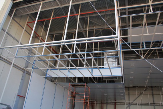 Покрасочно-сушильная камера для самолетов Airbus в Авиационно-техническом центре