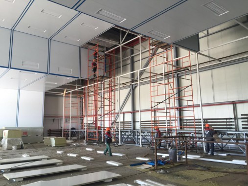 Покрасочно-сушильная камера для самолетов Airbus в Авиационно-техническом центре