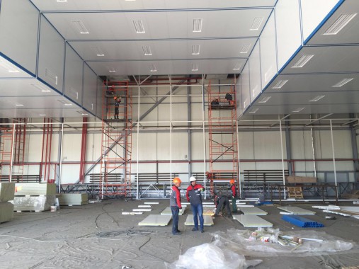 Покрасочно-сушильная камера для самолетов Airbus в Авиационно-техническом центре