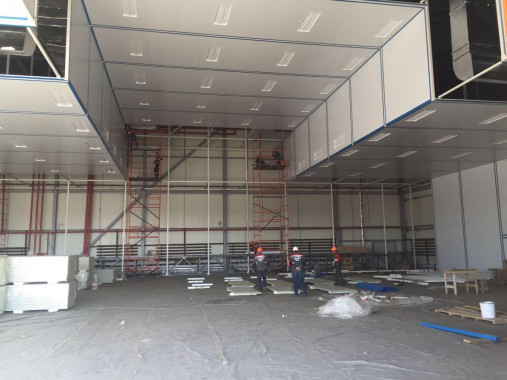 Покрасочно-сушильная камера для самолетов Airbus в Авиационно-техническом центре