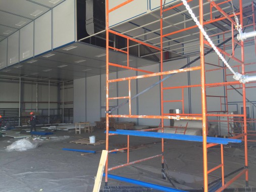 Покрасочно-сушильная камера для самолетов Airbus в Авиационно-техническом центре