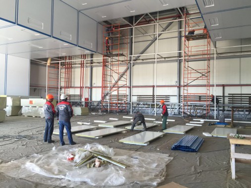 Покрасочно-сушильная камера для самолетов Airbus в Авиационно-техническом центре