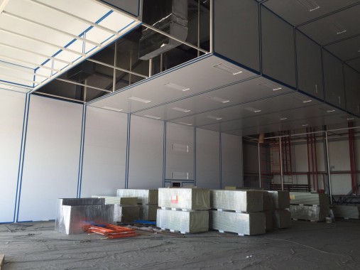 Покрасочно-сушильная камера для самолетов Airbus в Авиационно-техническом центре