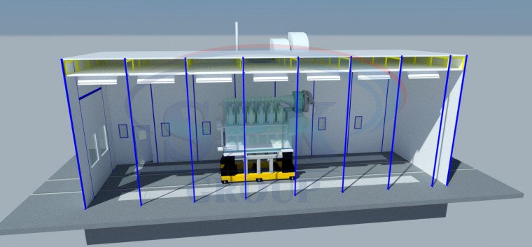 Моечная камера для дизельных двигателей SPK-9.5.5 Моечная камера для дизельных двигателей SPK-9.5.5