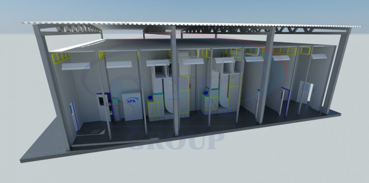 Комплекс для подготовки и покраски нефтяных труб SPK-18.22.7 Комплекс для подготовки и покраски нефтяных труб SPK-18.22.7