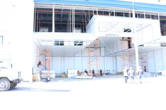 Покрасочно-сушильная камера для самолетов Airbus в Авиационно-техническом центре