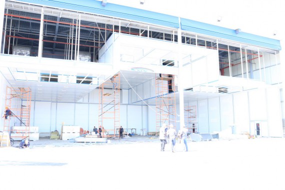 Покрасочно-сушильная камера для самолетов Airbus в Авиационно-техническом центре