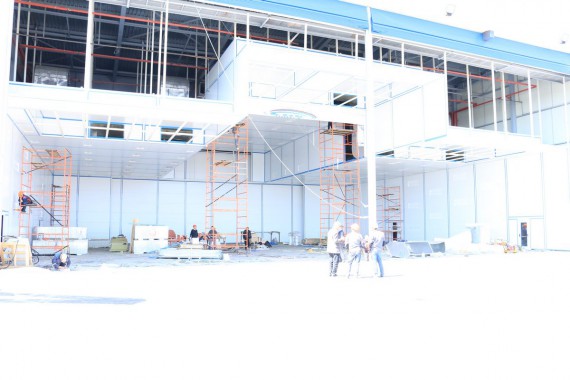 Покрасочно-сушильная камера для самолетов Airbus в Авиационно-техническом центре