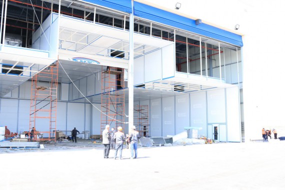 Покрасочно-сушильная камера для самолетов Airbus в Авиационно-техническом центре