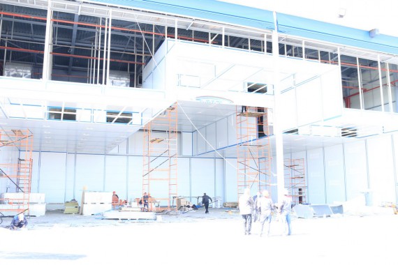 Покрасочно-сушильная камера для самолетов Airbus в Авиационно-техническом центре