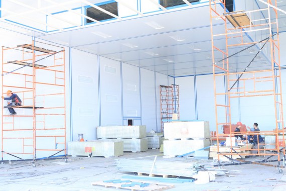 Покрасочно-сушильная камера для самолетов Airbus в Авиационно-техническом центре