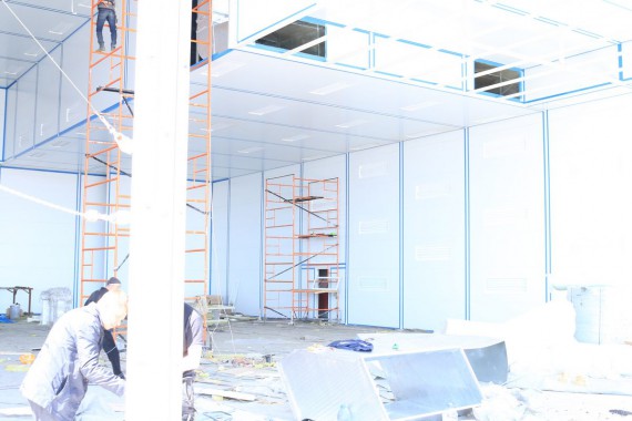 Покрасочно-сушильная камера для самолетов Airbus в Авиационно-техническом центре