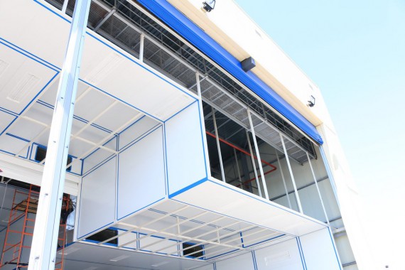 Покрасочно-сушильная камера для самолетов Airbus в Авиационно-техническом центре