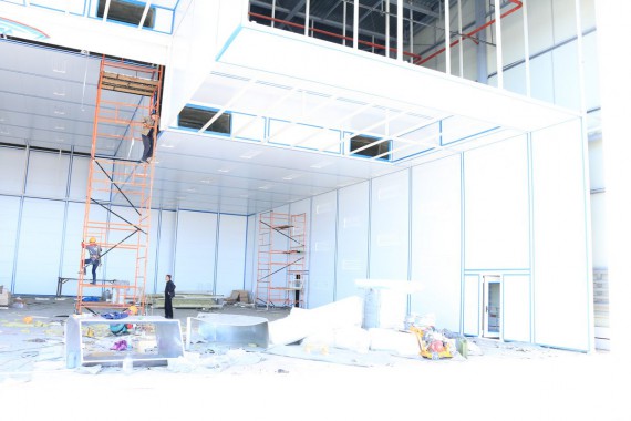 Покрасочно-сушильная камера для самолетов Airbus в Авиационно-техническом центре