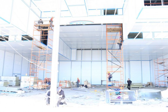 Покрасочно-сушильная камера для самолетов Airbus в Авиационно-техническом центре