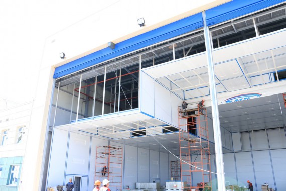 Покрасочно-сушильная камера для самолетов Airbus в Авиационно-техническом центре