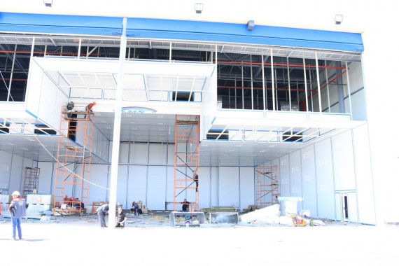 Покрасочно-сушильная камера для самолетов Airbus в Авиационно-техническом центре