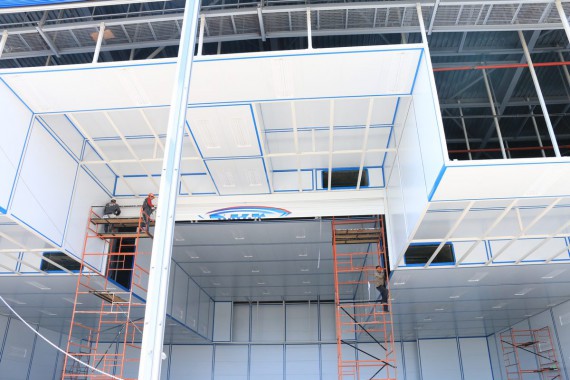 Покрасочно-сушильная камера для самолетов Airbus в Авиационно-техническом центре