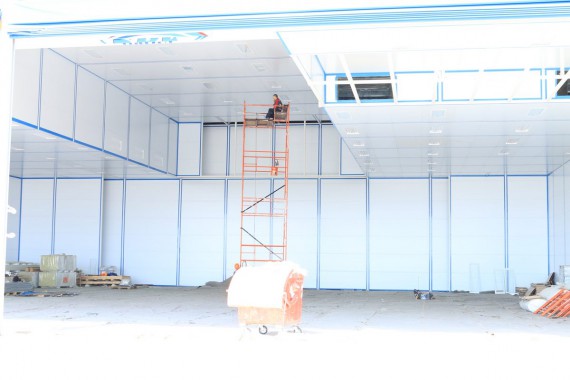 Покрасочно-сушильная камера для самолетов Airbus в Авиационно-техническом центре