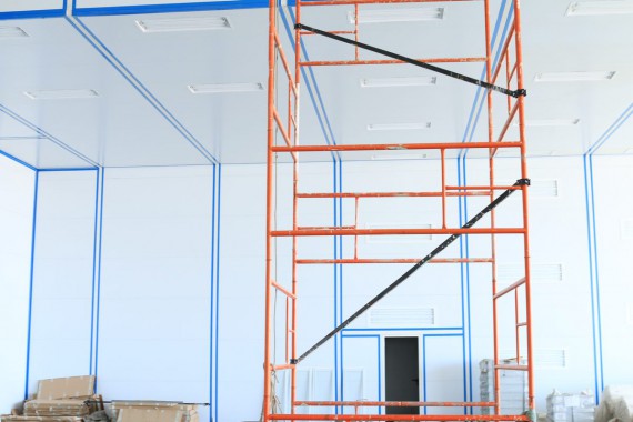 Покрасочно-сушильная камера для самолетов Airbus в Авиационно-техническом центре