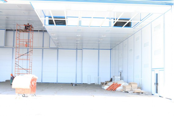 Покрасочно-сушильная камера для самолетов Airbus в Авиационно-техническом центре