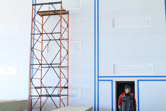 Покрасочно-сушильная камера для самолетов Airbus в Авиационно-техническом центре