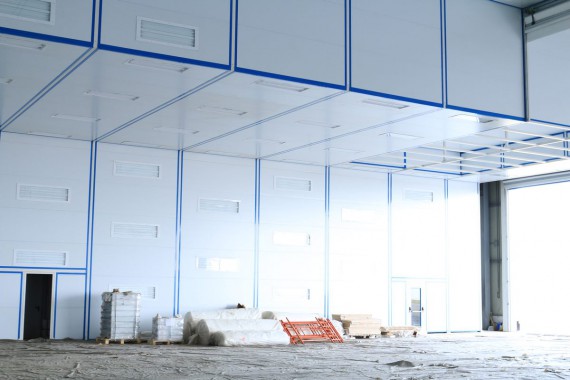 Покрасочно-сушильная камера для самолетов Airbus в Авиационно-техническом центре