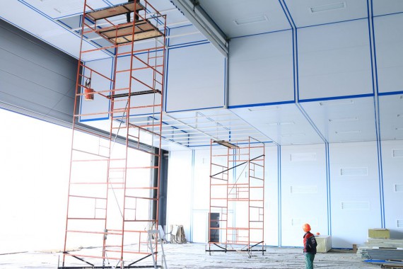 Покрасочно-сушильная камера для самолетов Airbus в Авиационно-техническом центре