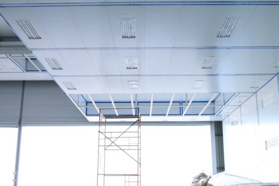 Покрасочно-сушильная камера для самолетов Airbus в Авиационно-техническом центре