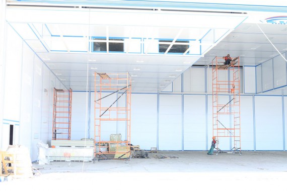 Покрасочно-сушильная камера для самолетов Airbus в Авиационно-техническом центре