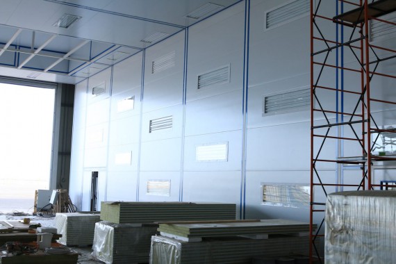 Покрасочно-сушильная камера для самолетов Airbus в Авиационно-техническом центре