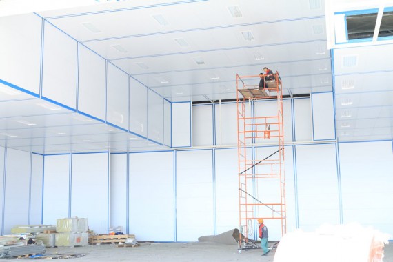 Покрасочно-сушильная камера для самолетов Airbus в Авиационно-техническом центре