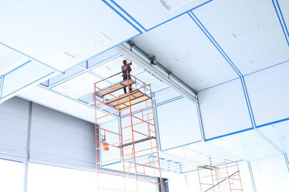 Покрасочно-сушильная камера для самолетов Airbus в Авиационно-техническом центре