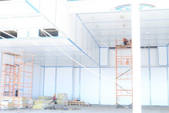 Покрасочно-сушильная камера для самолетов Airbus в Авиационно-техническом центре