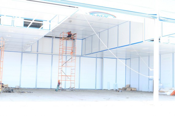 Покрасочно-сушильная камера для самолетов Airbus в Авиационно-техническом центре