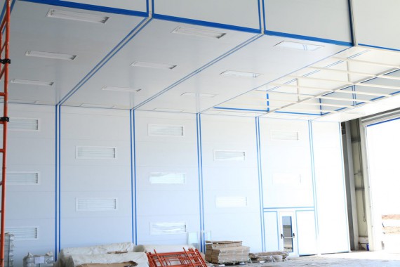 Покрасочно-сушильная камера для самолетов Airbus в Авиационно-техническом центре