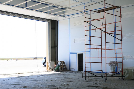 Покрасочно-сушильная камера для самолетов Airbus в Авиационно-техническом центре