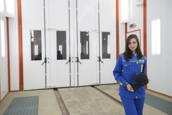 Окрасочно-сушильная камера для вилочных погрузчиков и металлоконструкций (Невьянский Машиностроительный Завод, г. Невьянск, Свердловская область)