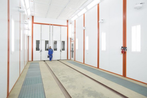 Окрасочно-сушильная камера для вилочных погрузчиков и металлоконструкций (Невьянский Машиностроительный Завод, г. Невьянск, Свердловская область)