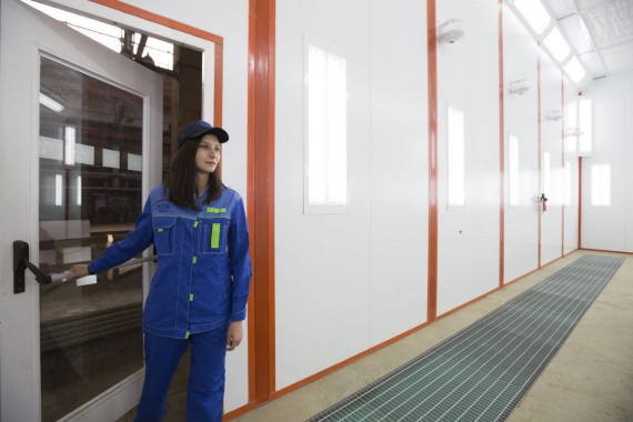 Окрасочно-сушильная камера для вилочных погрузчиков и металлоконструкций (Невьянский Машиностроительный Завод, г. Невьянск, Свердловская область)