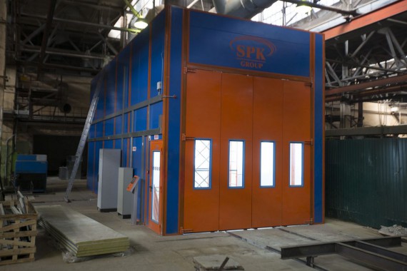 Окрасочно-сушильная камера для вилочных погрузчиков и металлоконструкций (Невьянский Машиностроительный Завод, г. Невьянск, Свердловская область)